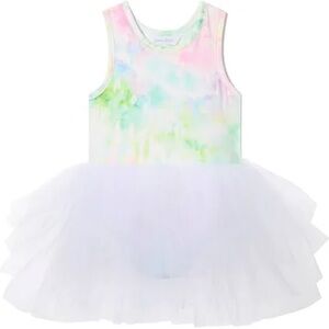 EUC iloveplum B.A.E. Tie Dye Tutu Dress Sz 4Y Pastel